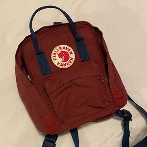 Fjallraven Kanken Mini backpack Ox red / royal blue